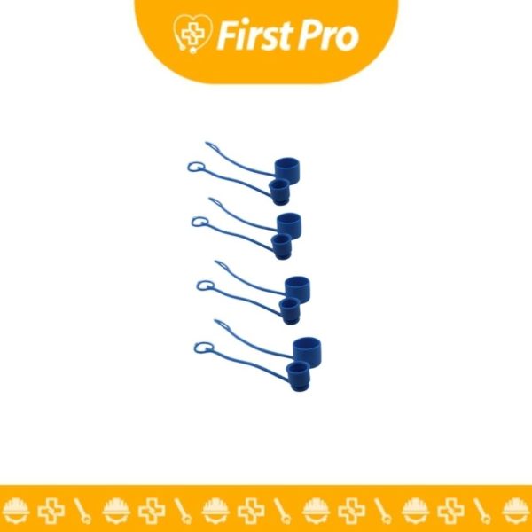 Tapones Antipolvo de Goma Azul para Acopladores Hidráulicos 1/2” Cara Plana – Bobcat Skid Steer