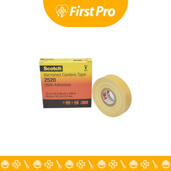Cinta Cambric 2520 con Adhesivo – 3/4″ × 18 m