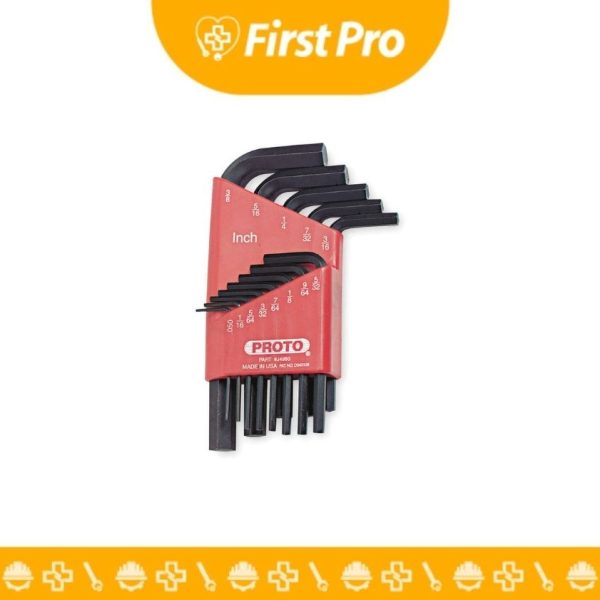 Juego de Llaves Allen 13 Piezas – Medidas 0.05" a 3/8" (Sistema Imperial)