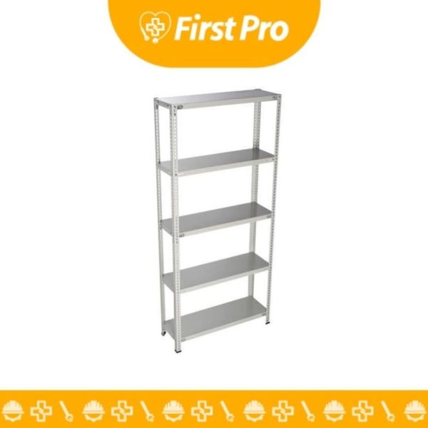 Rack Ángulo Ranurado 1 Cuerpo + 4 Anaqueles