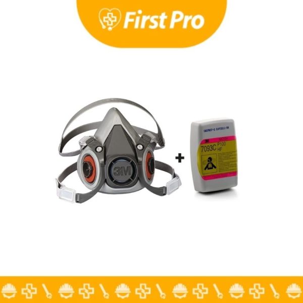 Respirador con Máscara Facial Completa + Filtros para Gases