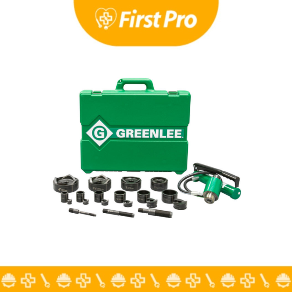 Greenlee 7310SB – Kit de Perforación Hidráulica 11 Ton con Bomba Manual y Sistema Slug-Buster®