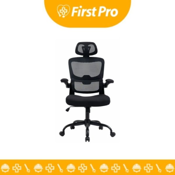 Silla de Oficina – Respaldo Alto, Soporte Lumbar Ajustable