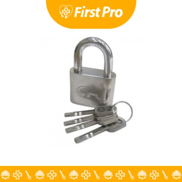Candado de Bronce Cromado C&A PRO – 70 mm Plateado