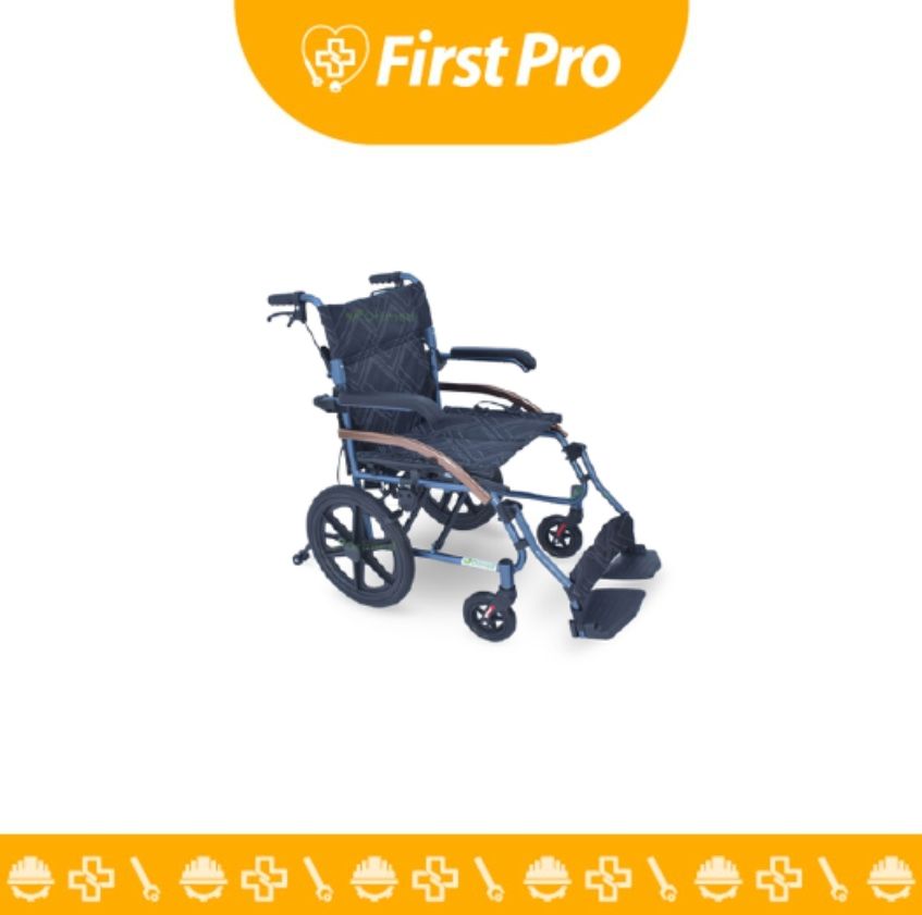 Silla de Ruedas de Paseo de 15″ – Liviana, Plegable y Ergonómica para Traslado Asistido