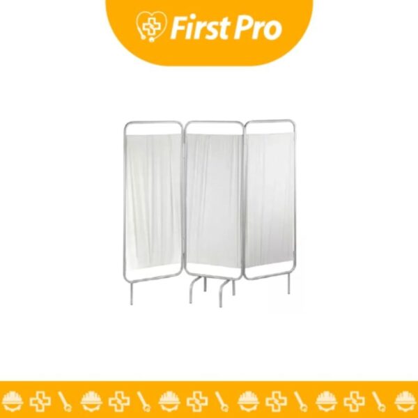 Biombo Metálico de Tres Cuerpos con Tela – MH-PRO | División y Privacidad Médica