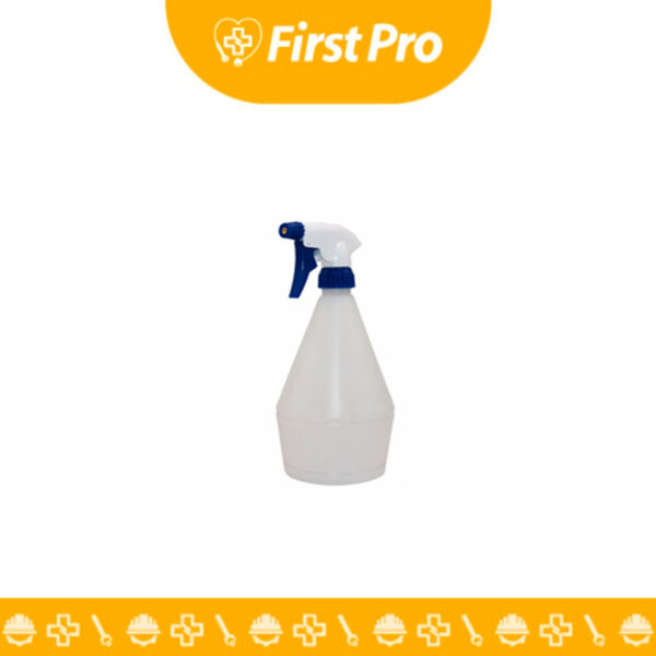 Pulverizador industrial manual con depósito de plástico resistente (HDPE) y boquilla ajustable con punta metálica de latón. Muestra un gatillo ergonómico y el conjunto de bombeo de uso rudo, destacando su diseño para resistir químicos agresivos y uso profesional.