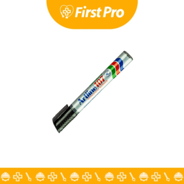 Marcador Permanente Artline 107 – Punta Redonda Negra