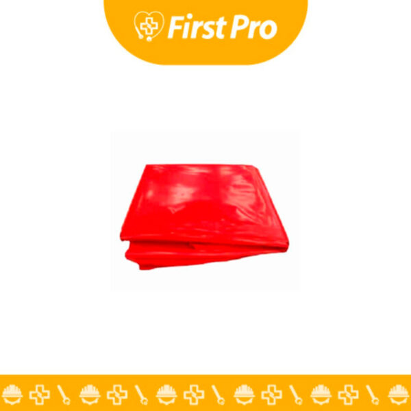 Paquete de 100 bolsas rojas industriales de 220 litros, fabricadas en polietileno de alta resistencia (posiblemente biodegradable) con alto grosor, usadas para la segregación y manejo de residuos peligrosos biológico-infecciosos (RPBI) y desechos industriales voluminosos.