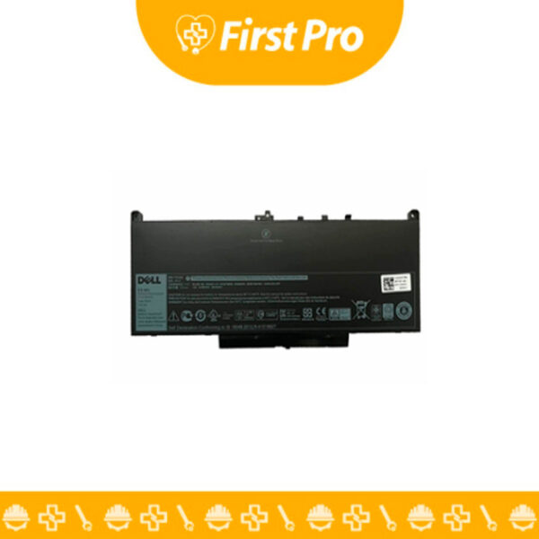 Batería de polímero de litio de color negro, de 4 celdas y alto rendimiento, con el número de parte impreso GJKNX, diseñada específicamente para garantizar la compatibilidad y una autonomía prolongada en los modelos profesionales Dell Latitude de las series 5000 y 7000, con un voltaje de 7.6 V y una capacidad de 68 Wh.