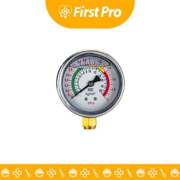 Manómetro con Glicerina – 4” 1/4 NPT – Indicador de Presión de Alta Precisión