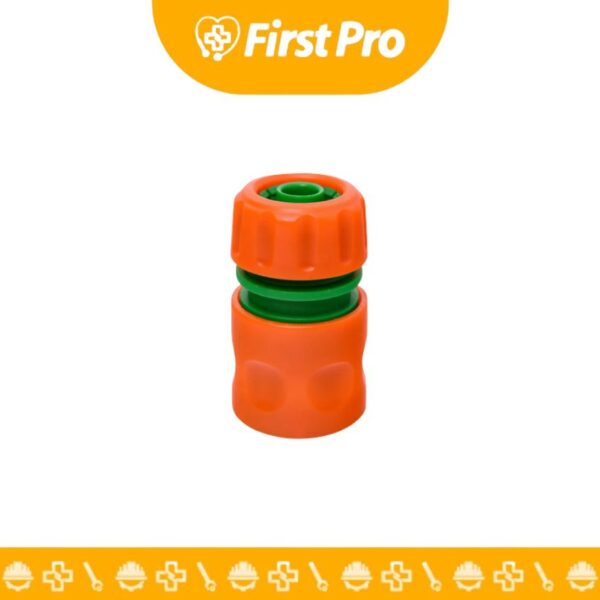 Conector Rápido para Manguera 3/4″ Plástico Naranjo/Verde – 4×7.7×4 cm – Acople de Jardinería de Alta Resistencia