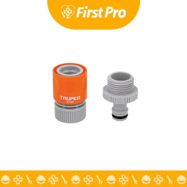 Conector Rápido de Manguera a Accesorio 3/4″ (19 mm) – Truper – Acople de Alta Resistencia para Riego y Jardinería