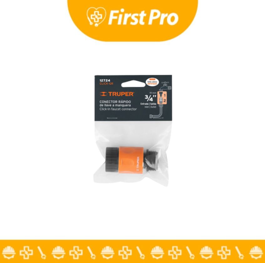 Conector Rápido ABS 3/4″ Grifo – Manguera Sistema Click Truper (CLICK-GR 12724)