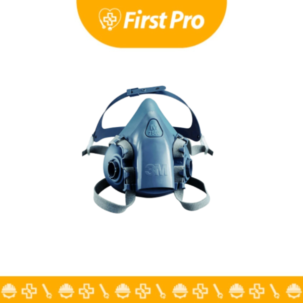 Respirador de Media Cara de Silicona con Válvula Serie 7502 (M) – 3M