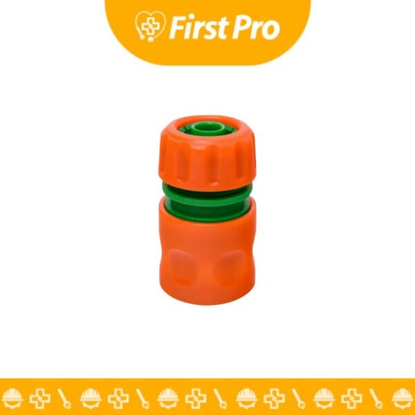 Conector Rápido para Manguera 3/4″ Plástico Naranja/Verde – 4×7.7×4 cm
