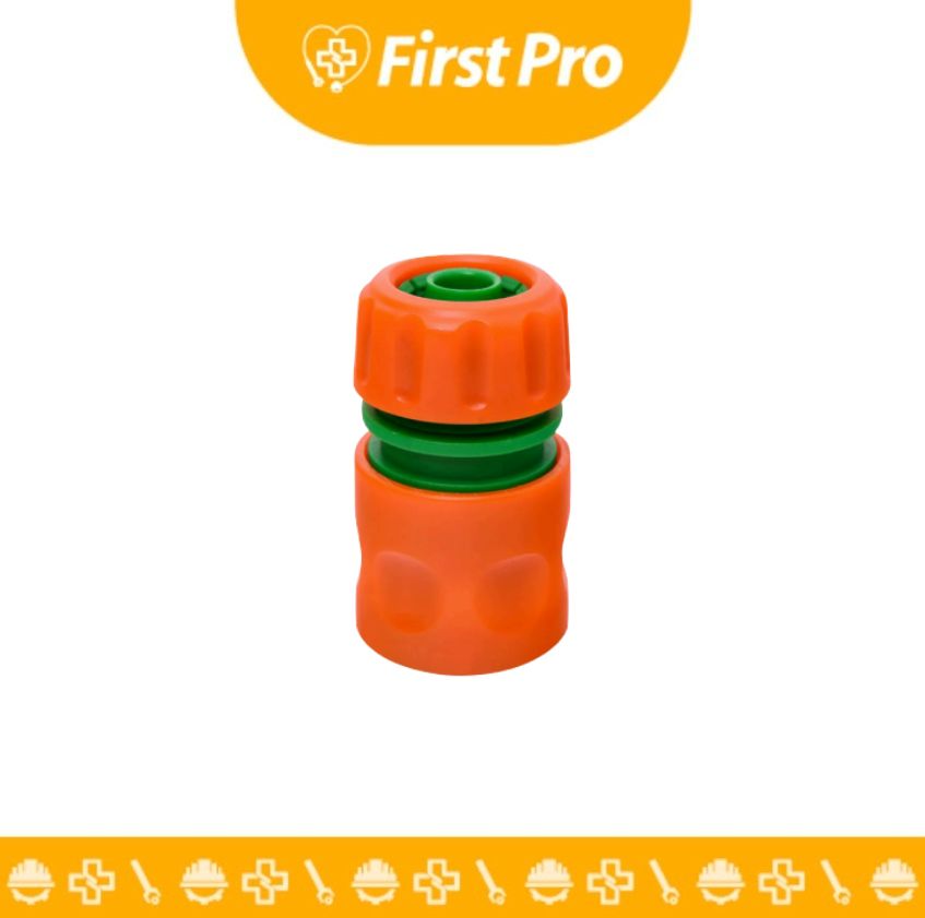 Conector Rápido para Manguera 3/4″ Plástico Naranja/Verde – 4×7.7×4 cm