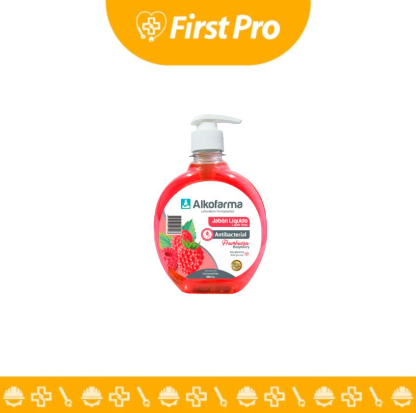 Jabón Líquido Antibacterial Frambuesa Alkofarma 360 ml