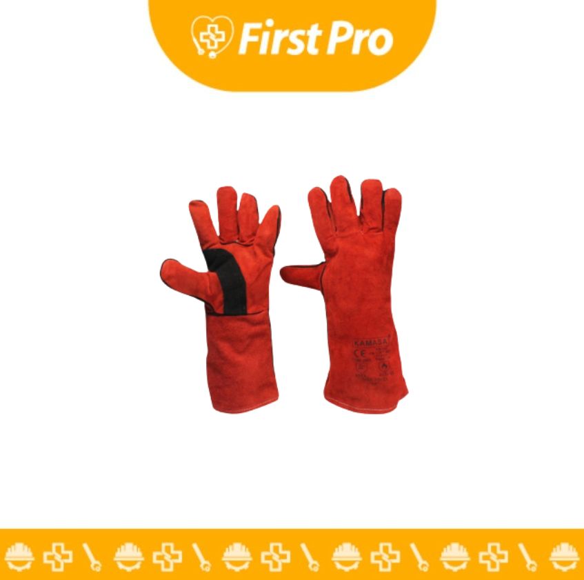 Guantes de Cuero para Soldar – Caña Media