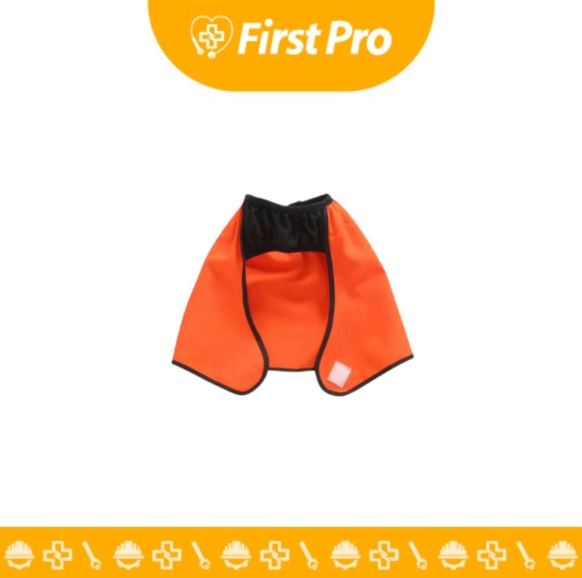 Chaleco de Lona Poliéster con Cintas Reflectivas – Cierre – Naranja