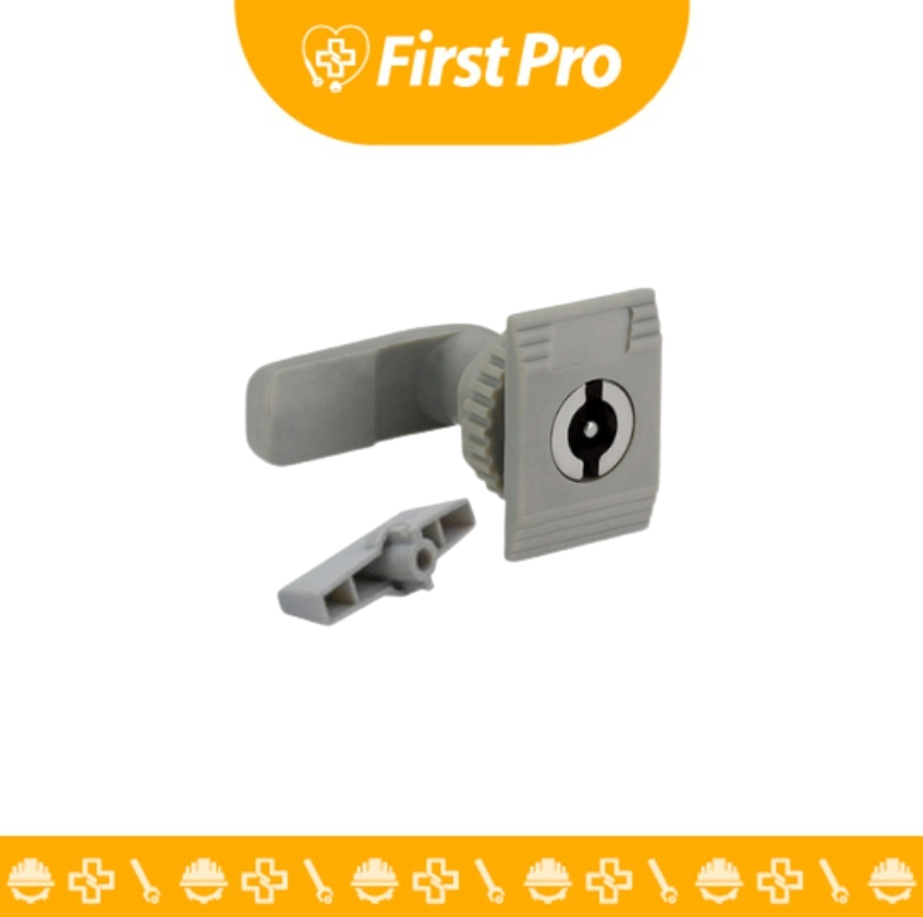 Chapa Cuadrada Negra de PVC para Tablero Eléctrico – Llave Universal