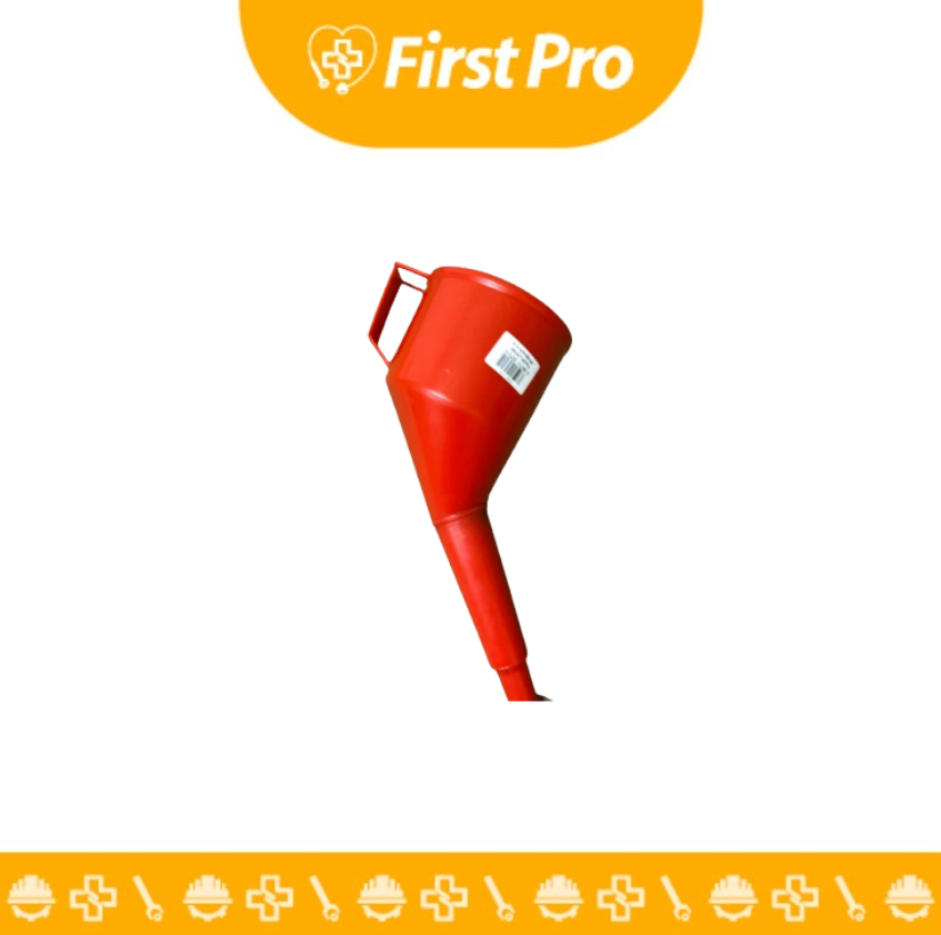 Embudo Angular con Filtro para Aceite, Gasolina, Diésel y Agua – Color Rojo