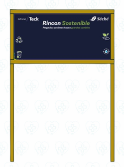 Panel Informativo en PVC 5 mm con Impresión en Vinil Laminado y Estructura de Madera Zapote