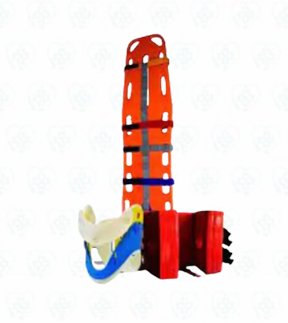 Kit de Rescate: Camilla Rígida + Inmovilizador de Cabeza + Collarín Cervical