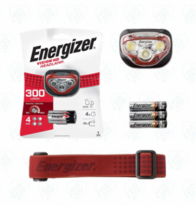 Linterna Frontal Energizer 300 Lúmenes – 4 Modos Regulable