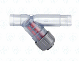 Y-Strainer GF Piping Systems 2" PVC con Malla 0.0331 in