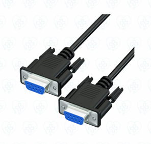 Cable Adaptador Unión Serial DB9 RS232 Hembra Hembra 1.80 m Trautech