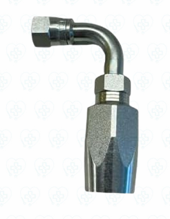 Manguera Hidráulica Reutilizable 1/4" x 1/4" 90° Hembra JIC R2/R16