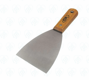 Espátula con Mango de Madera 4"