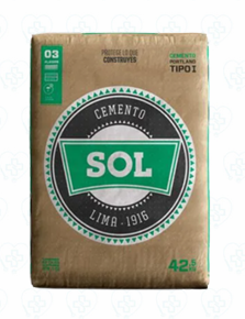 Cemento Sol Portland Tipo I 42.5 kg