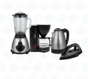 Combo Imaco Licuadora + Hervidor + Cafetera + Plancha para Hogar Completo