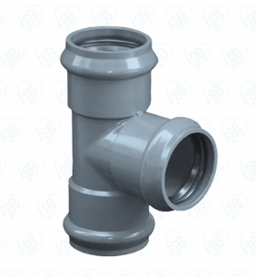 Tee PVC Inyectada UF con Anillos 200 mm ERA
