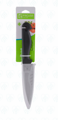 Cuchillo de Cocina 6" con Mango de Plástico en Blister