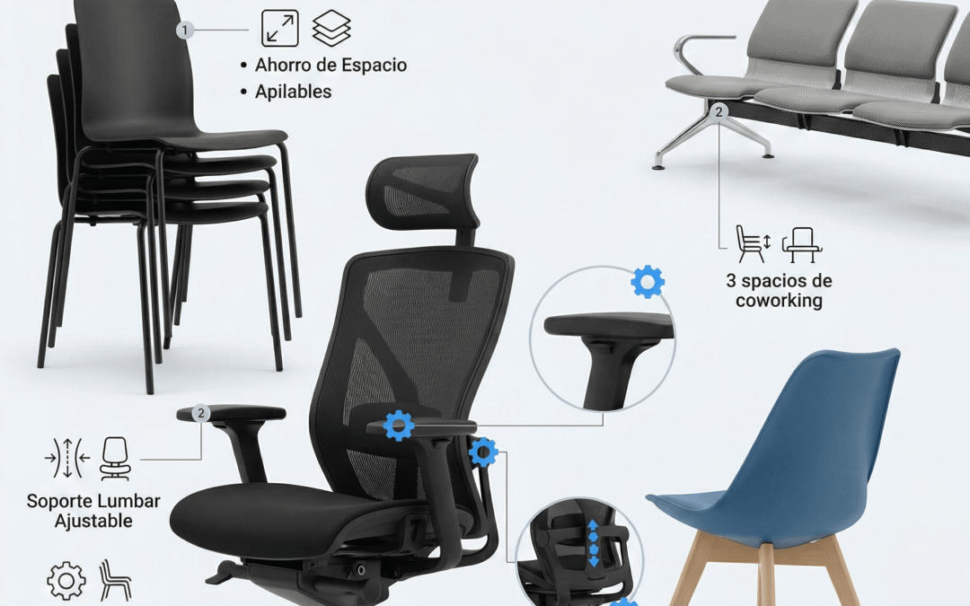 Guía para Elegir las Mejores Sillas Ergonómicas para Espacios de Coworking