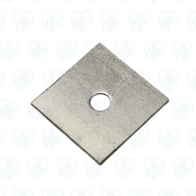 Arandela Cuadrada Plana Acerada 4″ x 18 mm x 1/4″ para Fijación Estructural