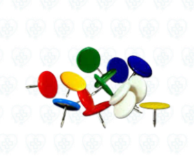 Chinches de Colores Surtidos Caja x 100 Unidades para Tableros y Organización