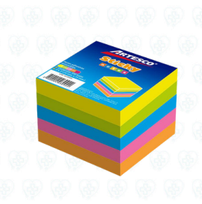 Notas Adhesivas Artesco 3″ x 3″ Neón (500 Hojas) para Organización y Recordatorios