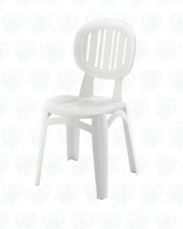 Silla Española Blanco/Crema Resistente para Eventos, Oficina y Uso Interior