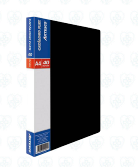 Catálogo Flex Artesco x 40 Fundas A4 Negro para Organización y Presentación de Documentos