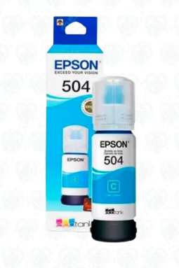 Botella de Tinta Epson T504220-AL Cyan 70ml para Impresoras EcoTank