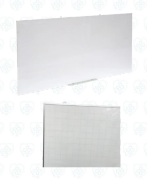 Pizarra Acrílica 2.40 x 1.20 m con Cuadrículas para Oficina, Aula y Planificación