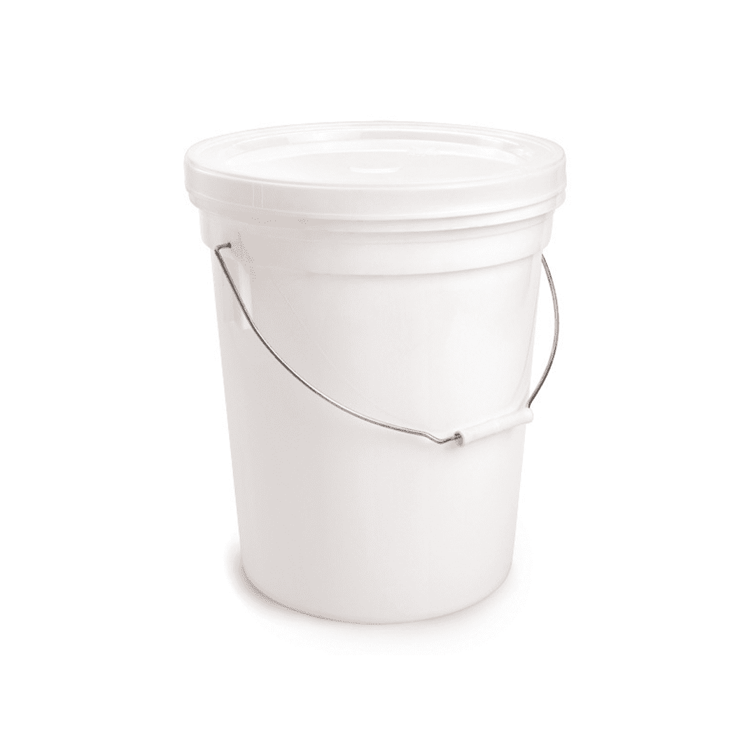 Balde Plástico Blanco 20 Litros Envase Multiuso