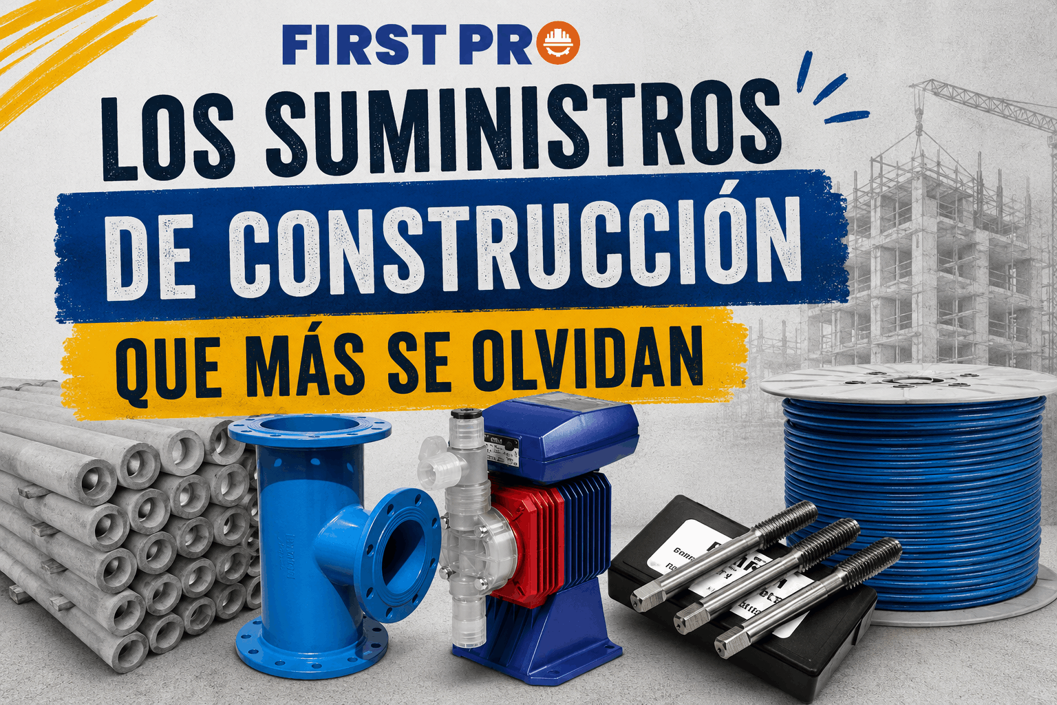 Los suministros de construcción que más se olvidan (y cómo afectan tu tiempo en obra)