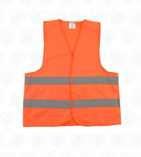 Chaleco Reflectivo Ligero Naranja 2 Bandas Talla Extra Large para Seguridad Industrial