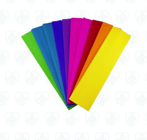 Papel Crepé para Manualidades, Decoración y Uso Escolar