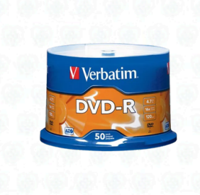 Verbatim DVD-R 4.76GB 16X Paquete de 50 Unidades